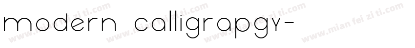 modern calligrapgy字体转换